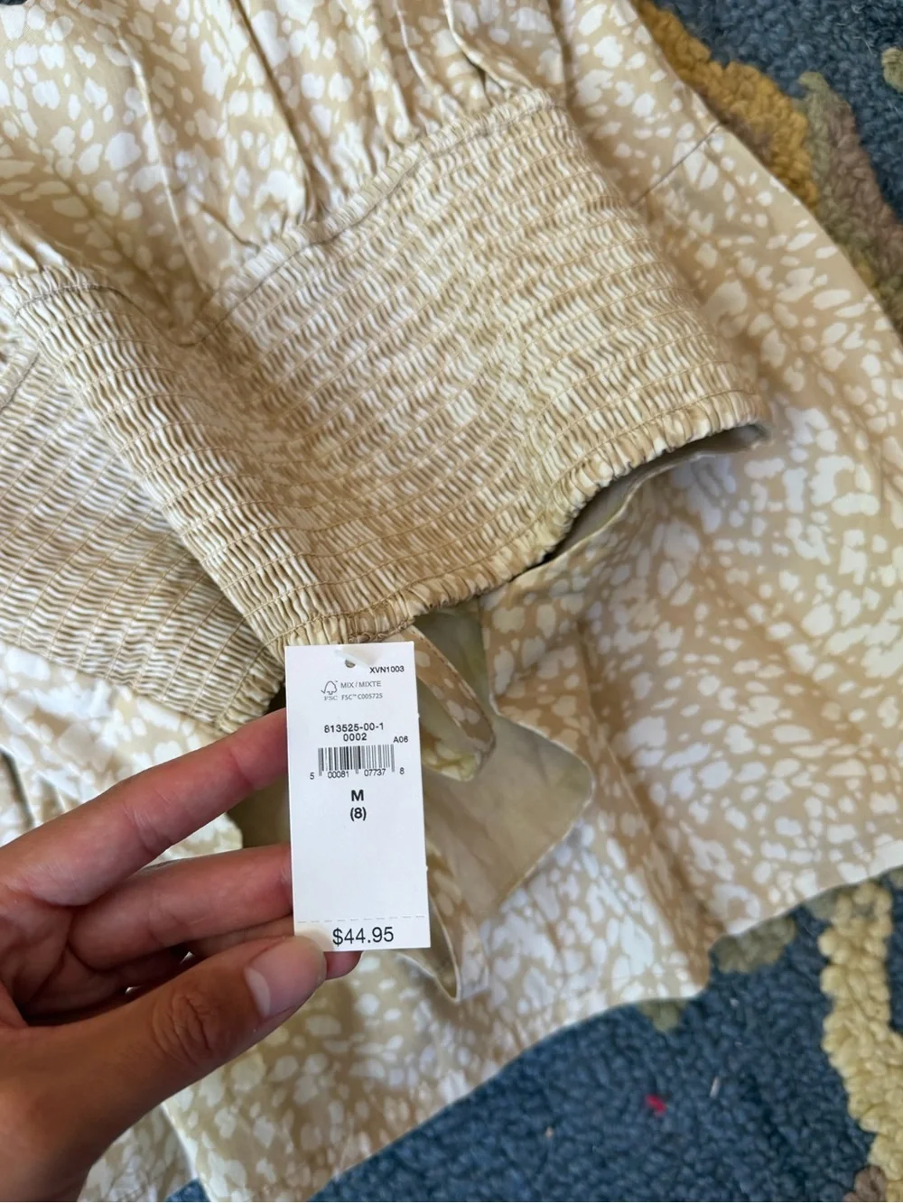 Gap NWTs Girls' Cream Printed Tiered Sundress Floral Vacation Summer